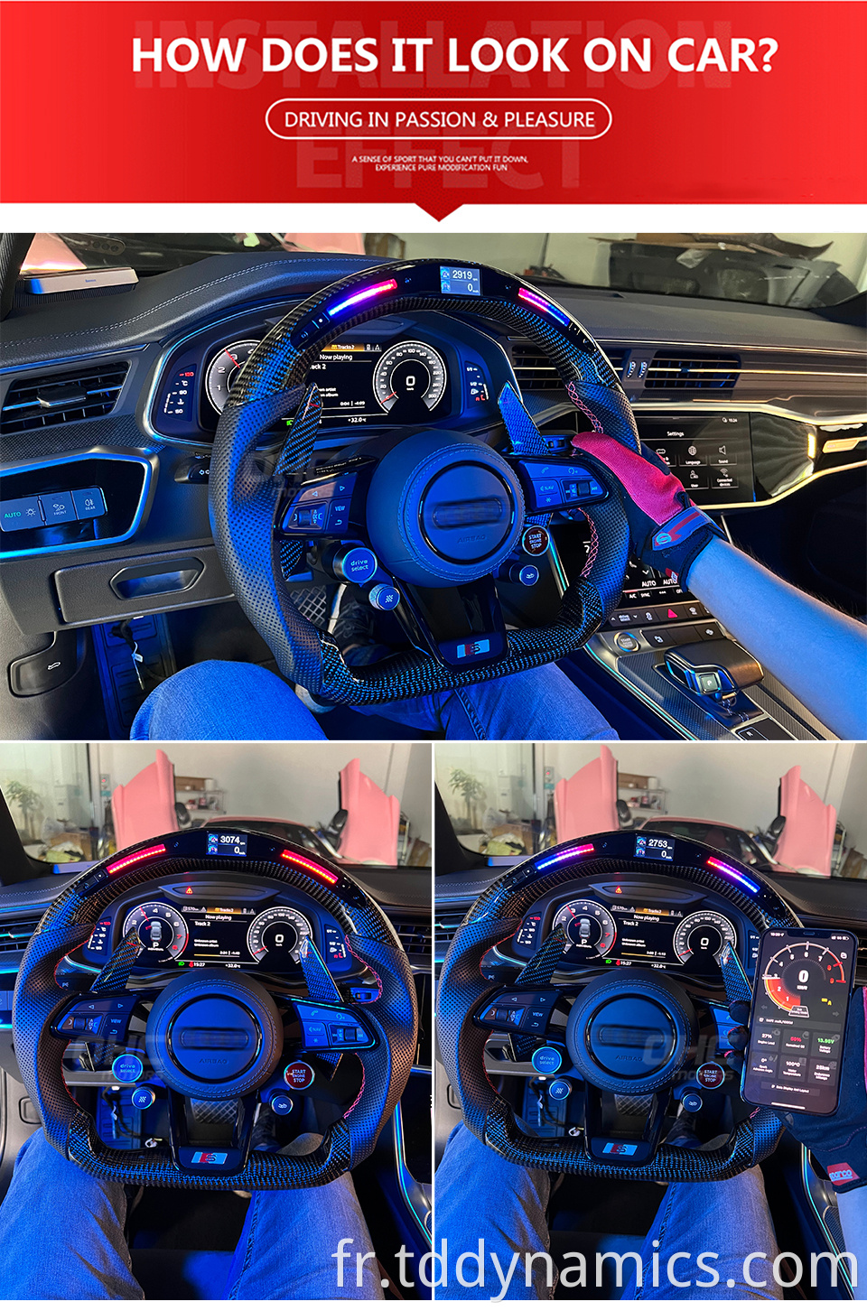 led steering wheel 